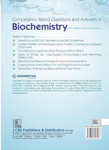 Competency based questions and answers in biochemistry for first mbbs professional examination
