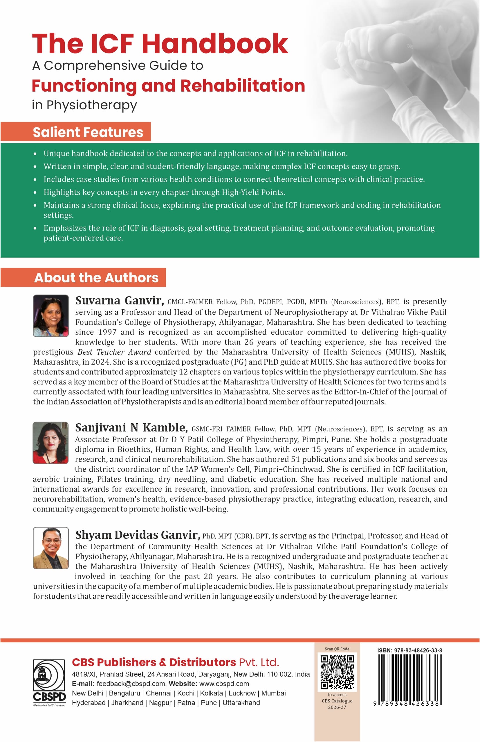 The icf handbook: a comprehensive guide to functioning and rehabilitation in physiotherapy