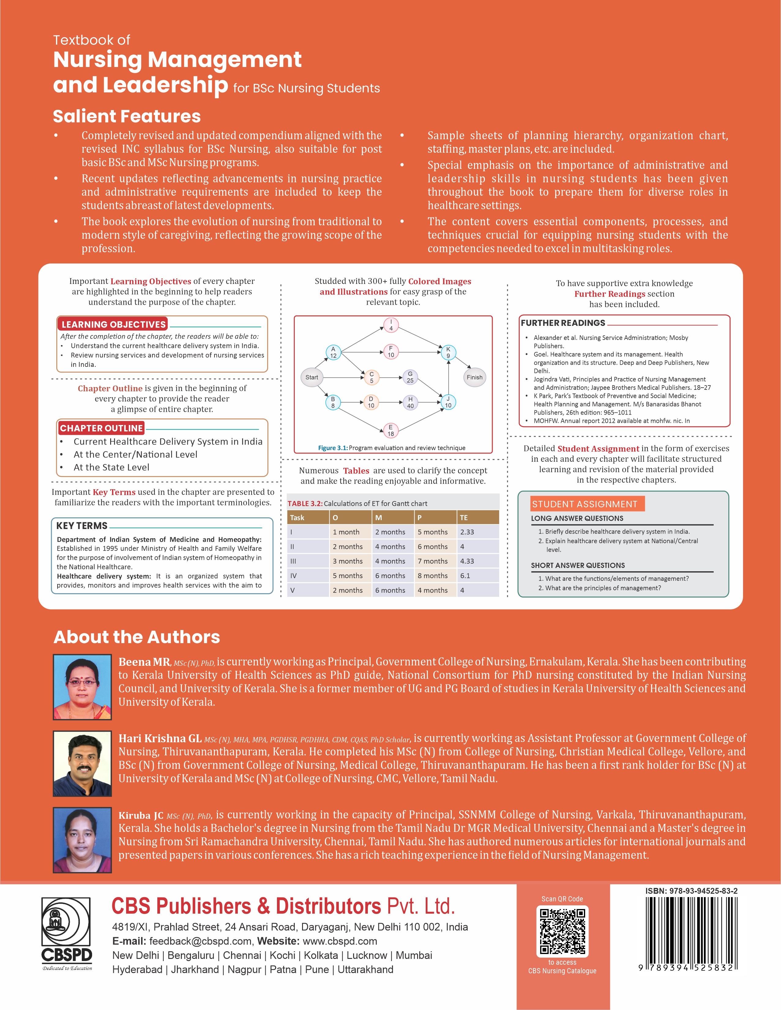 Textbook of nursing management and leadership for bsc nursing students
