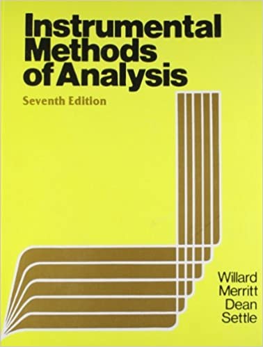 Instrumental methods of analysis, 7e(pb)