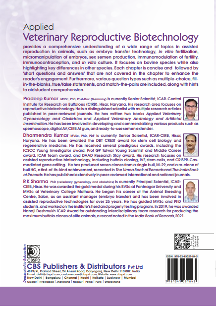 Applied veterinary reproductive biotechnology