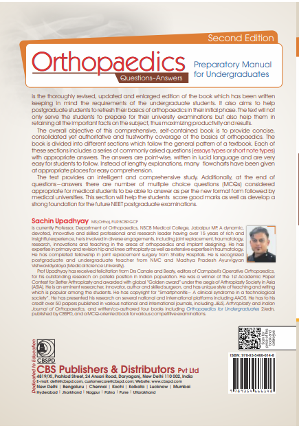 Orthopaedics questions-answers: preparatory manual for undergraduates