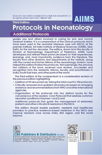 Aiims protocols in neonatology additional protocols