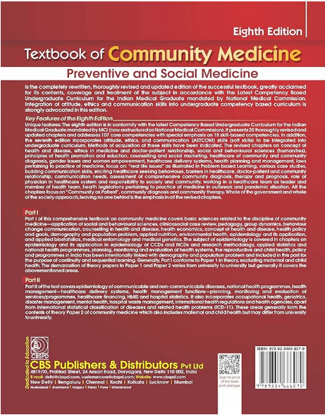 Textbook of community medicine: preventive and social medicine