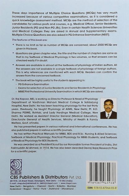 Mcqs in medical physiology