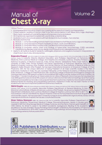 Manual of chest x-ray (volume 2): modules 3 and 4