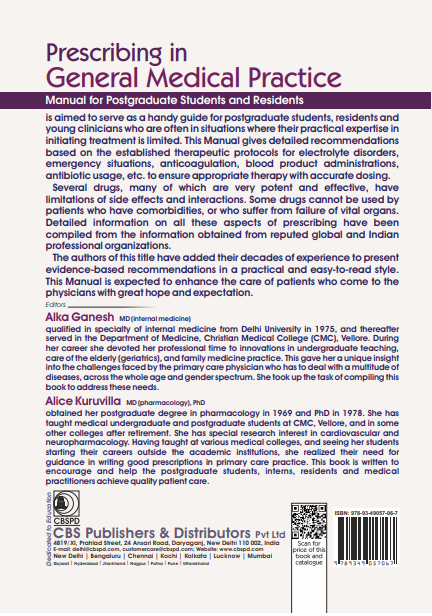 Prescribing in general medical practice: manual for postgraduate students and residents