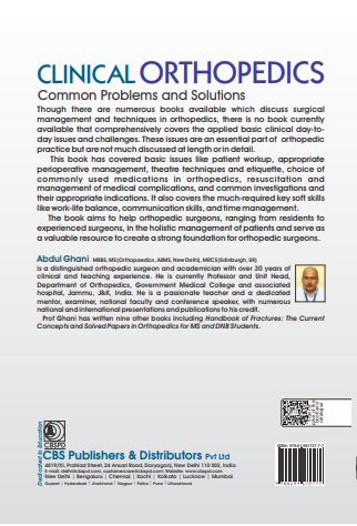 Clinical orthopedics common problems and solutions