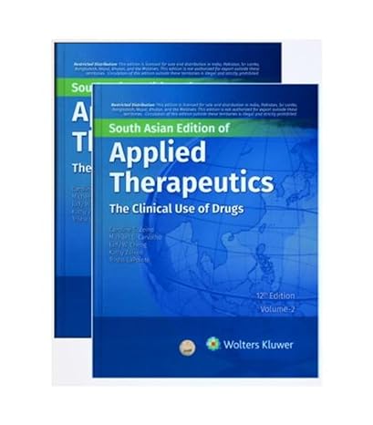 Applied therapeutics: the clinical use of drugs (2 vol.set)