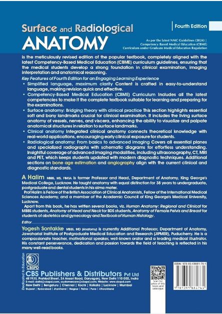 Surface and radiological anatomy