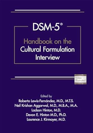 Handbook on the cultural formulation interview (pb 2016) 