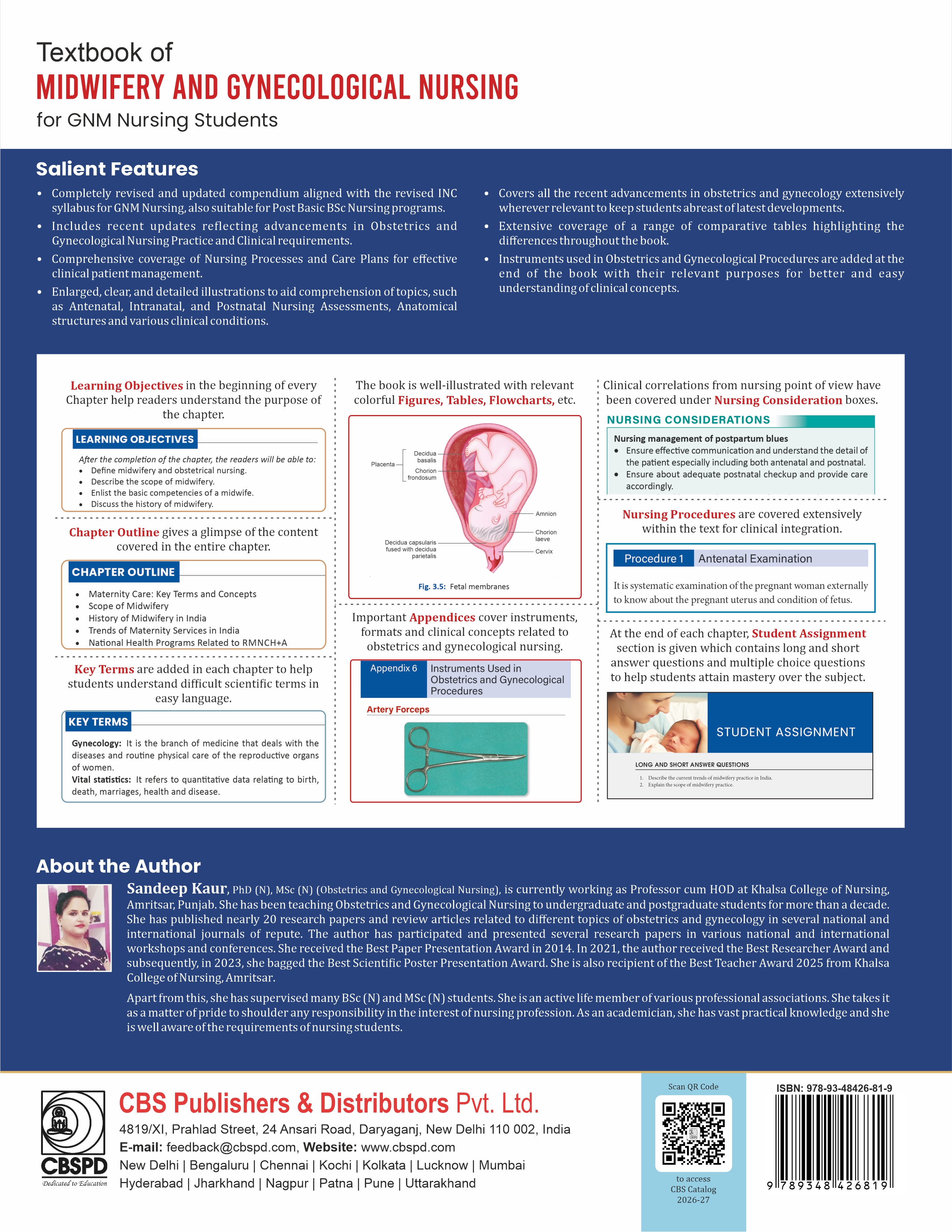 Textbook of midwifery and gynecological nursing for gnm nursing students 3e