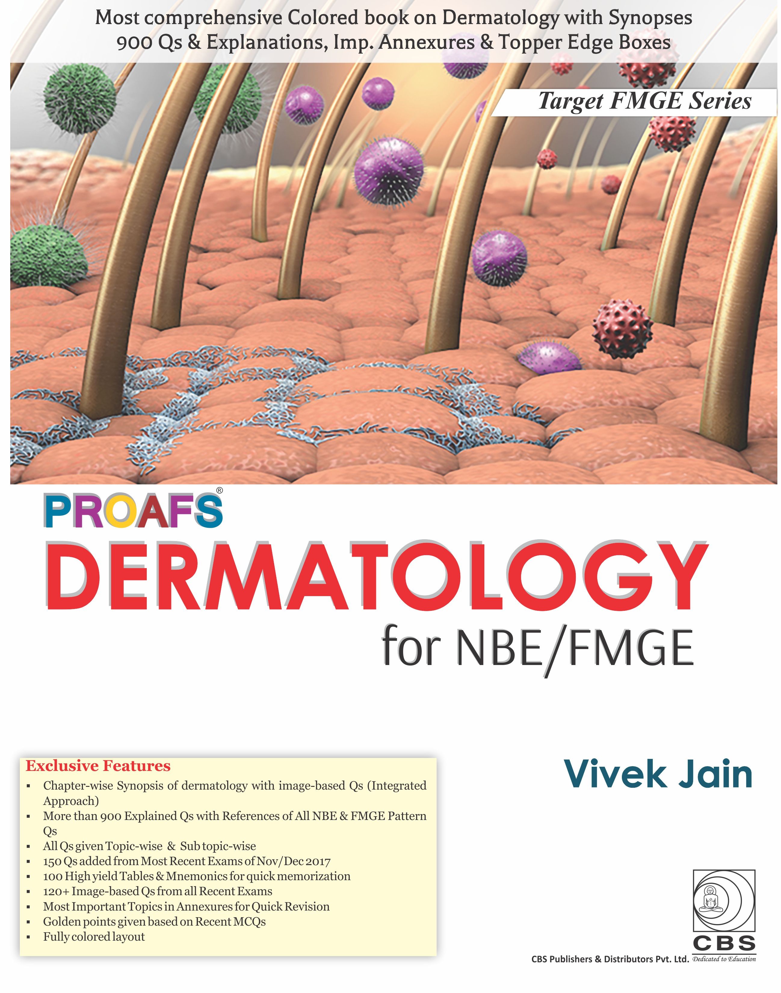 Proafs dermatology for nbe fmge (pb 2018) (target fmge series) 