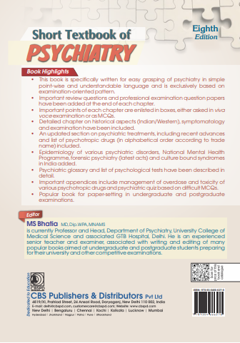 Short textbook of psychiatry