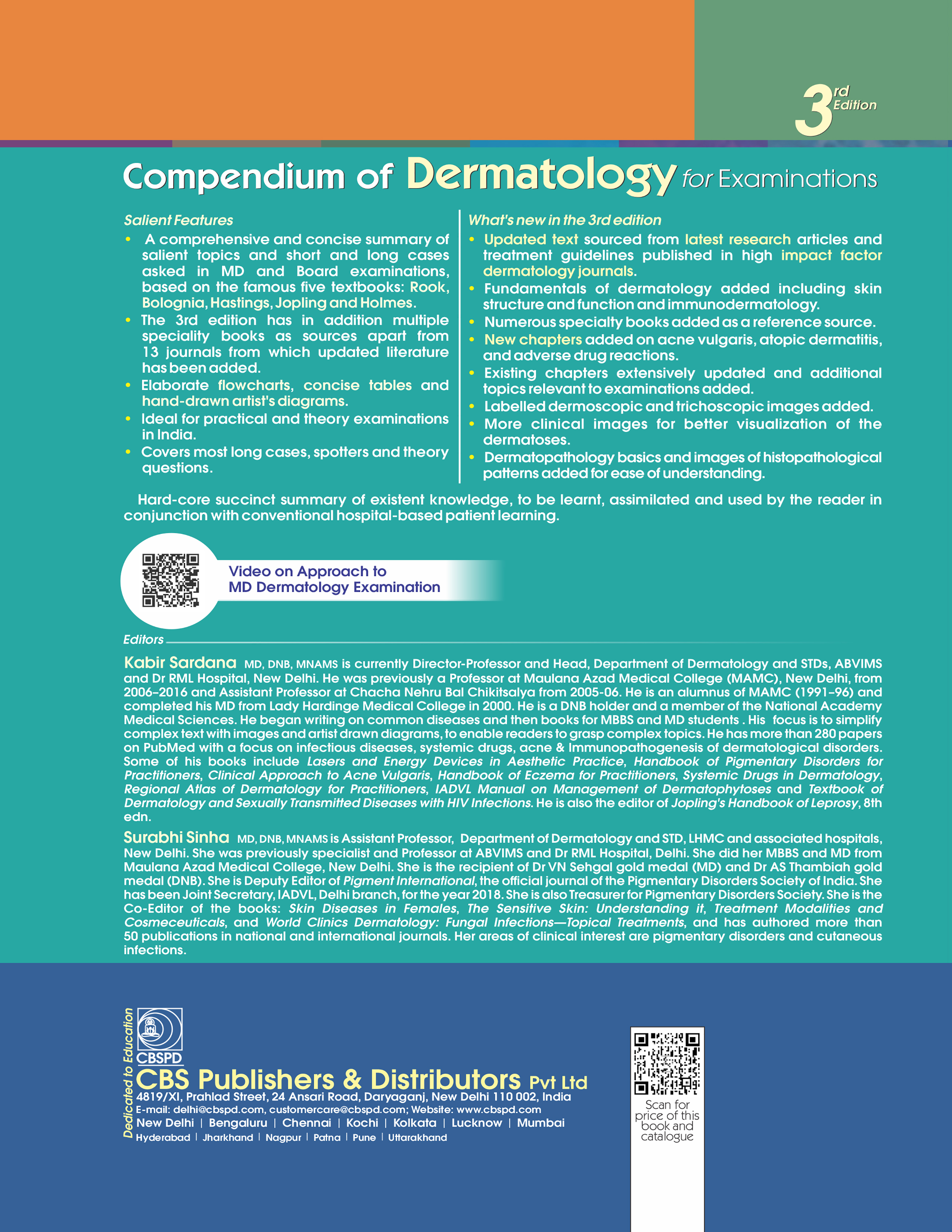 Compendium of dermatology for examinations