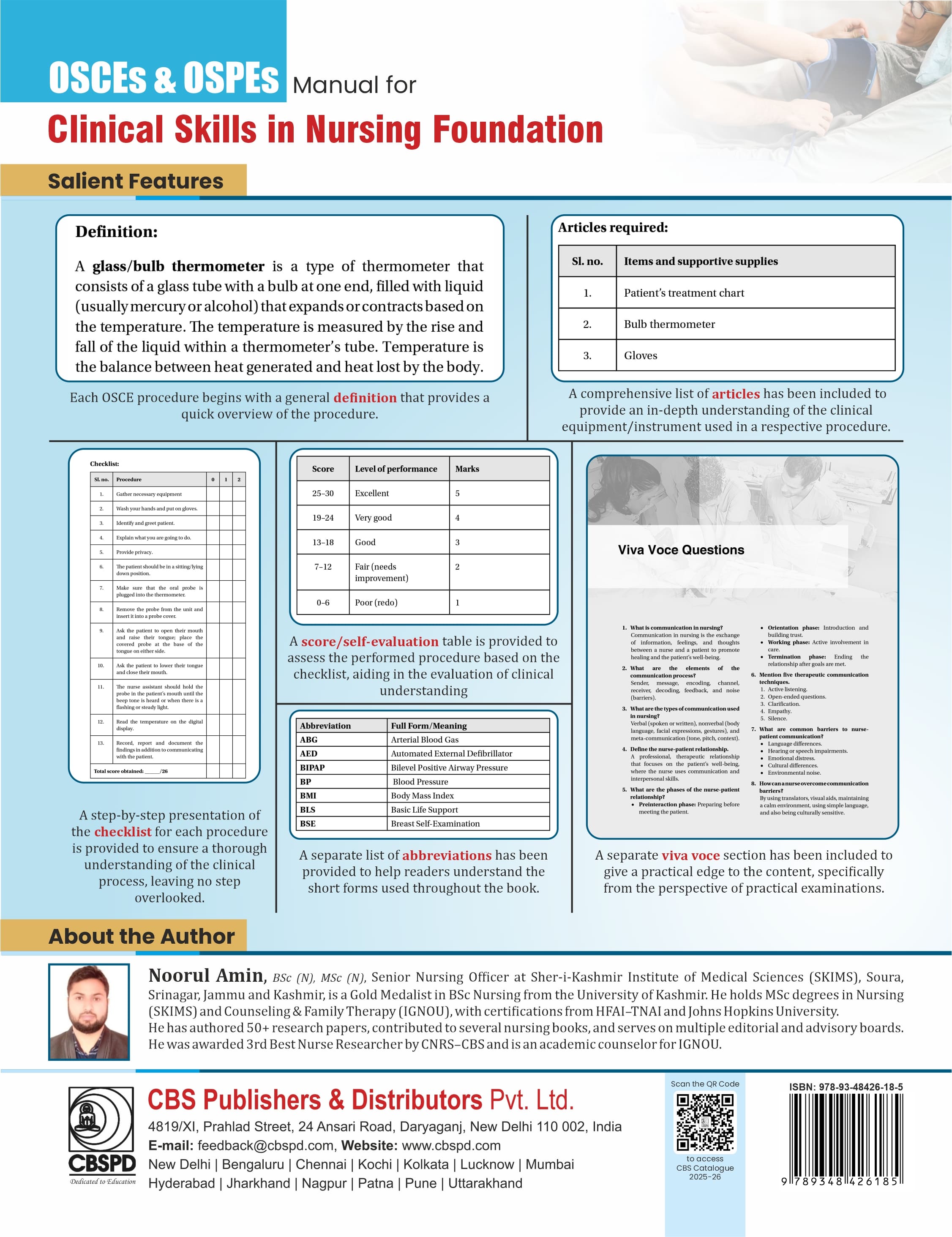Osces & ospes manual for clinical skills in nursing foundation