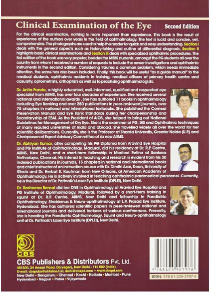 Clinical examination of the eye 2ed (pb 2016)