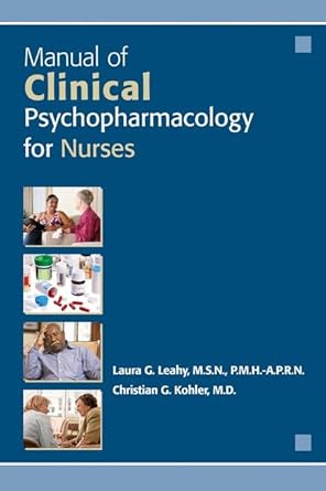 Manual of clinical psychopharmacology for nurses (pb 2013) 