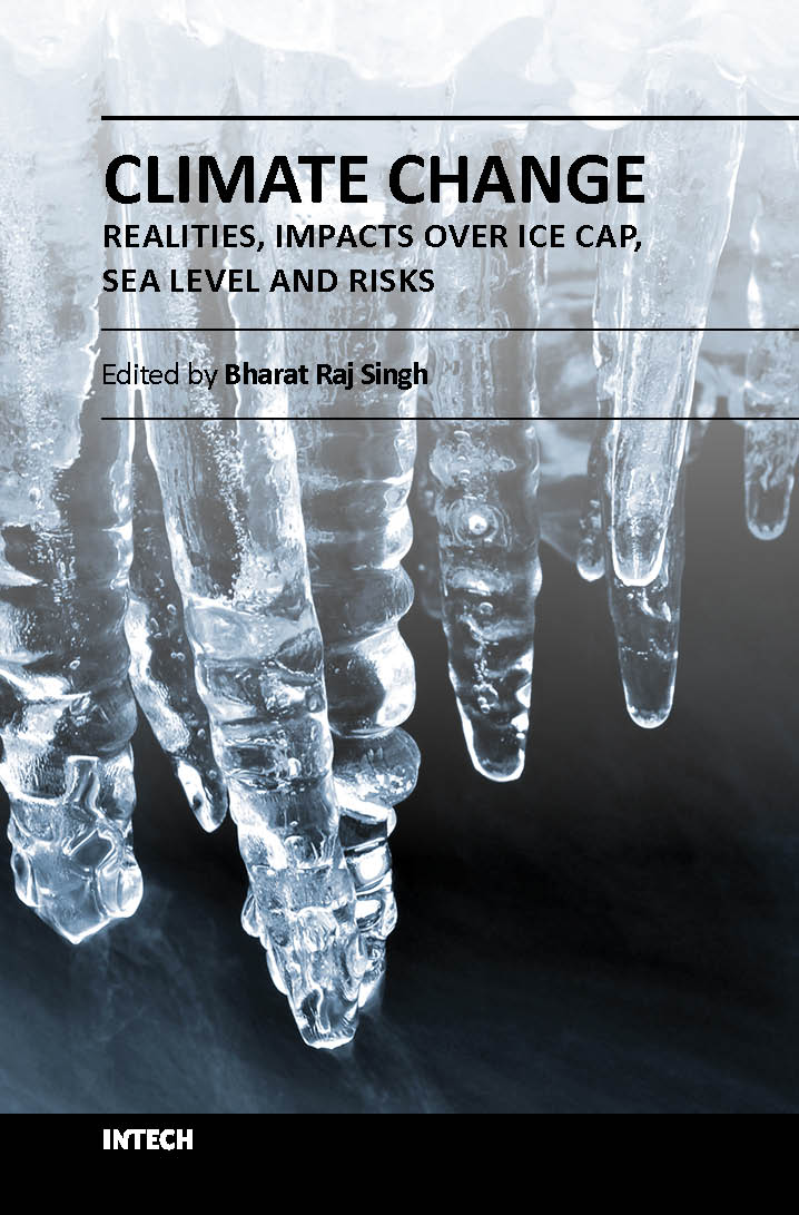 Climate change realities, impacts over ice cap, sea