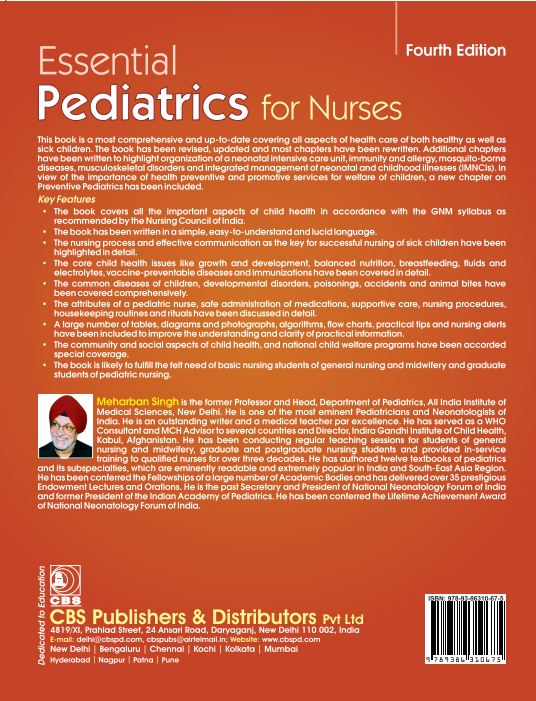 Essential pediatrics for nurses, 4/e