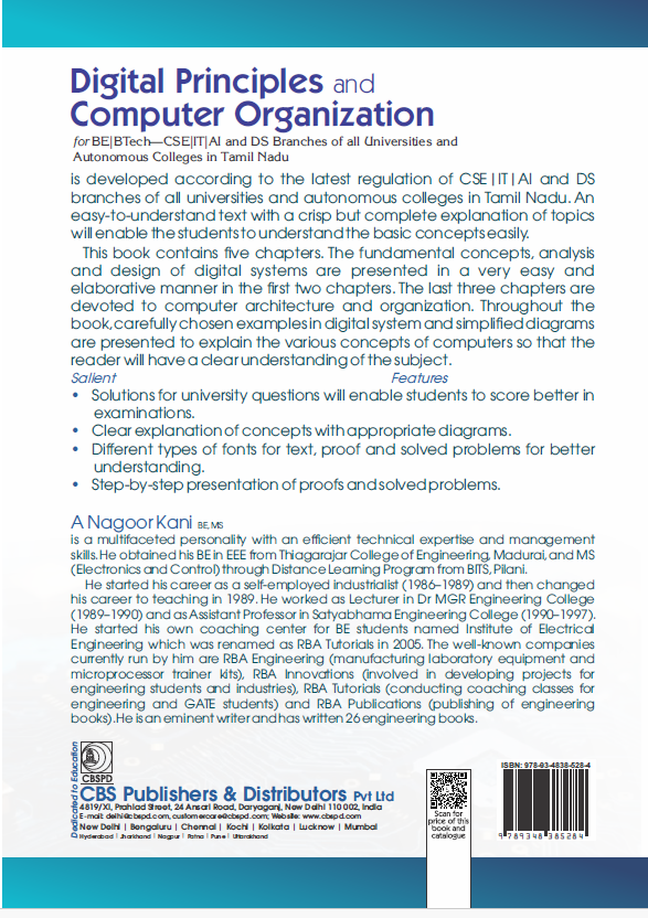 Digital principles and computer organization