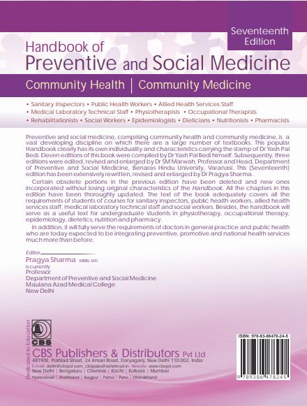 Handbook of preventive and social medicine