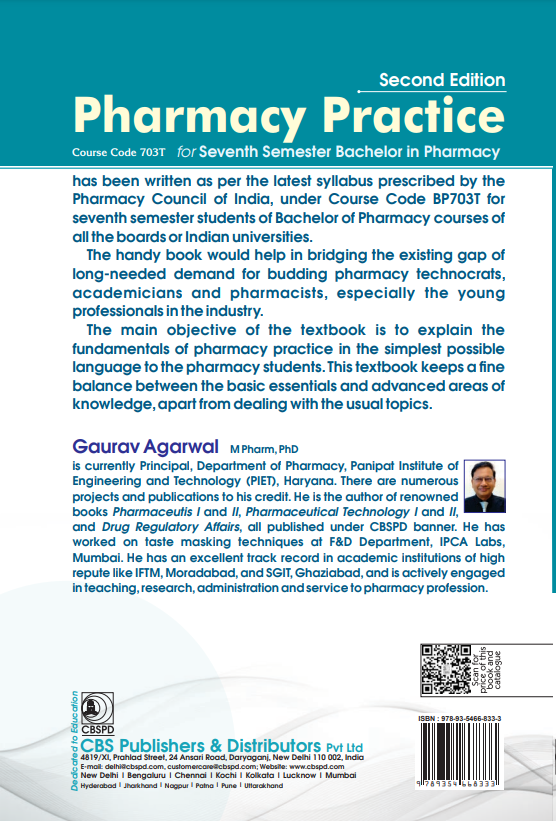 Pharmacy practice for seventh semester bachelor in pharmacy