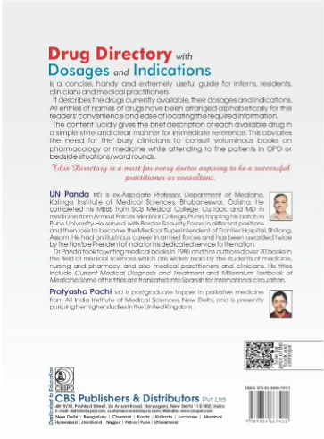 Drug directory with dosages and indications