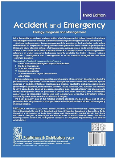 Accident and emergency, etiology, diagnosis and management